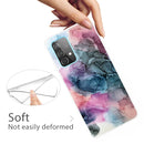 For Samsung Galaxy A52 5G / 4G Marble Shockproof TPU Protective Case(Abstract Multicolor)