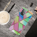 For Samsung Galaxy A52 5G / 4G Marble Shockproof TPU Protective Case(Rhombus Gradient)