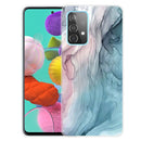 For Samsung Galaxy A72 5G / 4G Marble Shockproof TPU Protective Case(Abstract Gray)