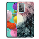For Samsung Galaxy A72 5G / 4G Marble Shockproof TPU Protective Case(Abstract Black)