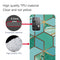 For Samsung Galaxy A72 5G / 4G Marble Shockproof TPU Protective Case(Rhombus Green)