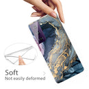 For Samsung Galaxy S21 5G Marble Shockproof TPU Protective Case(Abstract Gold)