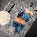For Samsung Galaxy S21 5G Marble Shockproof TPU Protective Case(Abstract Blue)