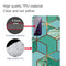 For Samsung Galaxy S21 5G Marble Shockproof TPU Protective Case(Rhombus Green)