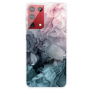 For Samsung Galaxy S21 Ultra 5G Marble Shockproof TPU Protective Case(Abstract Light Pink)