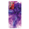 For Samsung Galaxy S21 Ultra 5G Marble Shockproof TPU Protective Case(Abstract Purple)