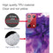 For Samsung Galaxy S21 Ultra 5G Marble Shockproof TPU Protective Case(Abstract Purple)