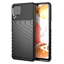 For Samsung Galaxy A12 Thunderbolt Shockproof TPU Protective Soft Case(Black)