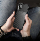 For Samsung Galaxy A12 Thunderbolt Shockproof TPU Protective Soft Case(Black)