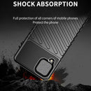 For Samsung Galaxy A12 Thunderbolt Shockproof TPU Protective Soft Case(Black)