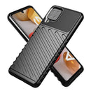 For Samsung Galaxy A12 Thunderbolt Shockproof TPU Protective Soft Case(Black)