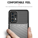 For Samsung Galaxy A52 5G / 4G Thunderbolt Shockproof TPU Protective Soft Case(Black)