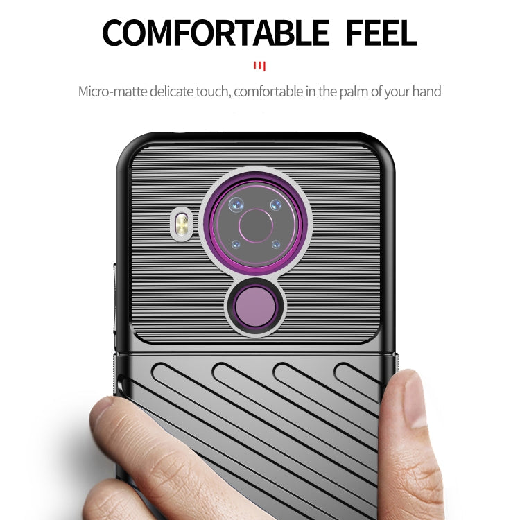 For Nokia 5.4 Thunderbolt Shockproof TPU Protective Soft Case(Black)