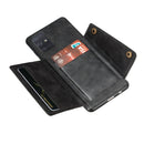 For Samsung Galaxy A52 5G / 4G Double Buckle PU + TPU Shockproof Magnetic Protective Case with Card Slot & Holder(Black)