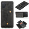 For Samsung Galaxy A52 5G / 4G Double Buckle PU + TPU Shockproof Magnetic Protective Case with Card Slot & Holder(Black)