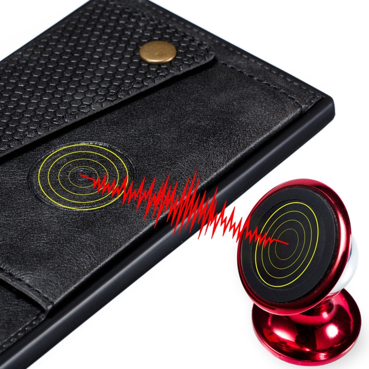 For Samsung Galaxy A52 5G / 4G Double Buckle PU + TPU Shockproof Magnetic Protective Case with Card Slot & Holder(Black)