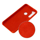 For Xiaomi Redmi Note 8 Solid Color Liquid Silicone Shockproof Coverage Protective Case(Red)