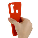 For Xiaomi Redmi Note 8 Solid Color Liquid Silicone Shockproof Coverage Protective Case(Red)