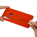 For Xiaomi Redmi Note 8 Solid Color Liquid Silicone Shockproof Coverage Protective Case(Red)
