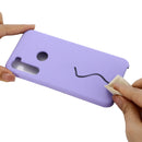 For Xiaomi Redmi Note 8 Solid Color Liquid Silicone Shockproof Coverage Protective Case(Purple)