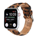 Horsehair Fluffy Leopard Print Leather Watch Band For Apple Watch Series 7 45mm / 6 & SE & 5 & 4 44mm / 3 & 2 & 1 42mm(3)