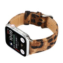 Horsehair Fluffy Leopard Print Leather Watch Band For Apple Watch Series 7 45mm / 6 & SE & 5 & 4 44mm / 3 & 2 & 1 42mm(3)