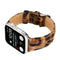 Horsehair Fluffy Leopard Print Leather Watch Band For Apple Watch Series 7 45mm / 6 & SE & 5 & 4 44mm / 3 & 2 & 1 42mm(3)