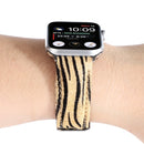 Horsehair Fluffy Leopard Print Leather Watch Band For Apple Watch Series 7 45mm / 6 & SE & 5 & 4 44mm / 3 & 2 & 1 42mm(4)