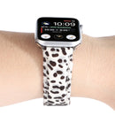 Horsehair Fluffy Leopard Print Leather Watch Band For Apple Watch Series 7 45mm / 6 & SE & 5 & 4 44mm / 3 & 2 & 1 42mm(6)