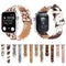 Horsehair Fluffy Leopard Print Leather Watch Band For Apple Watch Series 7 45mm / 6 & SE & 5 & 4 44mm / 3 & 2 & 1 42mm(3)