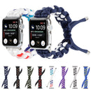 Braided Umbrella Cord Watch Band For Apple Watch Series 7 45mm / 6 & SE & 5 & 4 44mm / 3 & 2 & 1 42mm(Black)