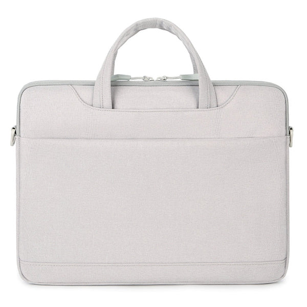 For 13.3-14 inch Laptop Multi-function Laptop Single Shoulder Bag Handbag(Grey)