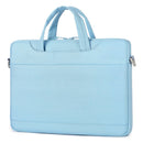 For 13.3-14 inch Laptop Multi-function Laptop Single Shoulder Bag Handbag(Light Blue)