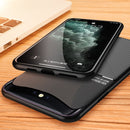 For OPPO Find X Classic Tilt Strip Grain Magnetic Shockproof PC + TPU Case(Blue)