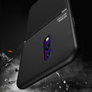 For OPPO Reno 10x zoom Classic Tilt Strip Grain Magnetic Shockproof PC + TPU Case(Blue)