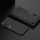 For OPPO Realme X2 Pro Classic Tilt Strip Grain Magnetic Shockproof PC + TPU Case(Black)