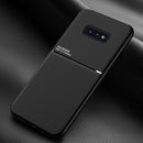 For Samsung Galaxy S10e Classic Tilt Strip Grain Magnetic Shockproof PC + TPU Case(Black)