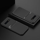 For Samsung Galaxy S10e Classic Tilt Strip Grain Magnetic Shockproof PC + TPU Case(Black)