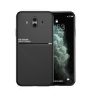 For Huawei Mate 10 Classic Tilt Strip Grain Magnetic Shockproof PC + TPU Case(Blue)