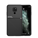 For Huawei Mate 20 Pro Classic Tilt Strip Grain Magnetic Shockproof PC + TPU Case(Black)