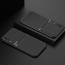 For Huawei P20 Pro Classic Tilt Strip Grain Magnetic Shockproof PC + TPU Case(Black)