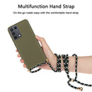 For Samsung Galaxy S21 Ultra 5G Wheat Straw Material + TPU Protective Case with Lanyard(Army Green)