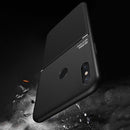 For Xiaomi Mi 8 Lite Classic Tilt Strip Grain Magnetic Shockproof PC + TPU Case(Blue)