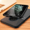 For OnePlus 7T Classic Tilt Strip Grain Magnetic Shockproof PC + TPU Case(Black)