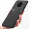 For OnePlus 7T Classic Tilt Strip Grain Magnetic Shockproof PC + TPU Case(Black)