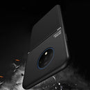 For OnePlus 7T Classic Tilt Strip Grain Magnetic Shockproof PC + TPU Case(Black)