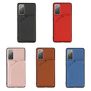 For Samsung Galaxy S20 FE Skin Feel PU + TPU + PC Back Cover Shockproof Case with Card Slots & Holder & Photo Frame(Royal Blue)