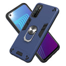 For Infinix Note 7 Lite Armour Series PC + TPU Protective Case with Ring Holder(Royal Blue)
