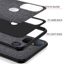 For OnePlus Nord N100 Shockproof Cloth Texture PC + TPU Protective Case(Black)