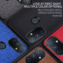 For OnePlus Nord N100 Shockproof Cloth Texture PC + TPU Protective Case(Black)